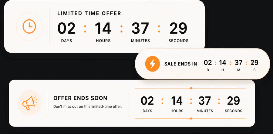 Promotion timer ecommerce feature preview