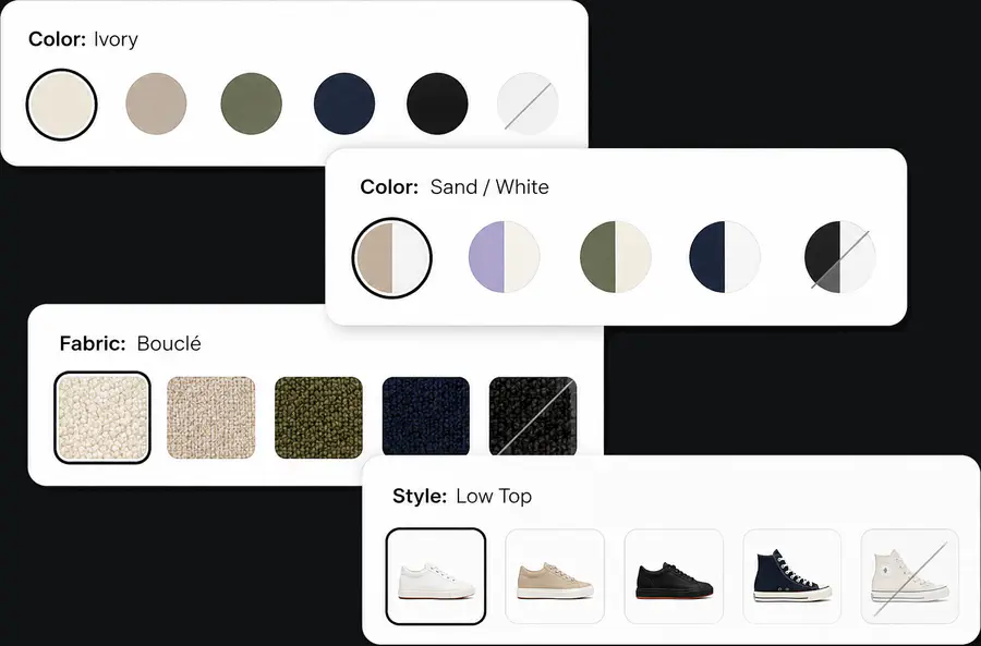 Swatches ecommerce feature preview